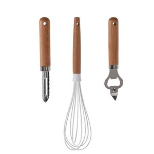 ℃Excellent houseware Excellent Houseware 3-delige Keukengerei Set - Opener/garde/schilmes - Keuken Gardes