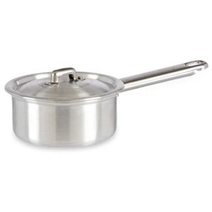 Kinvara Steelpan/sauspan/juspan zilverkleurig 26 x 14 x 8 cm van 0.6 liter aluminium teelpannen