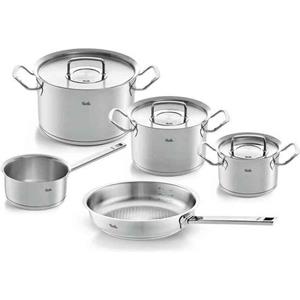 Fissler Topf-Set »ORIGINAL-PROFI COLLECTION Edelstahl-Topfset«, Edelstahl 18/10, (8-tlg), mit breitem Schüttrand, Kaltmetallgriffen. Made in Germany