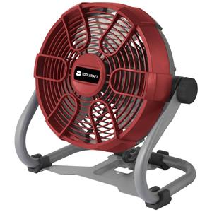 TOOLCRAFT Tafelventilator 26 W (Ø x h) 275 mm x 350 mm Rood-grijs