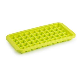 Forte Plastics Tray met Cocktail ijsblokjes/ijsklontjes vormen 50 vakjes kunststof groen