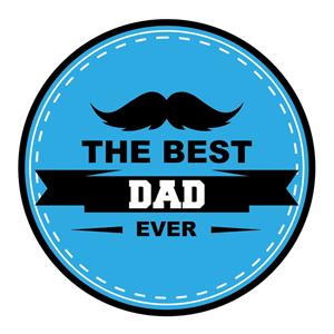 Bellatio 15x Stuks Vaderdag Bierviltjes The Best Dad Ever Onderzetters Blauw - Bierfiltjes