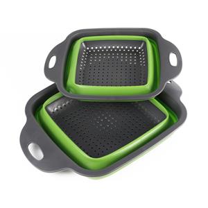 Benson keuken vergiet/zeef set 2-delig kunststof -