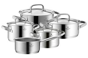 WMF Topf-Set »Gourmet Plus«, Cromargan Edelstahl Rostfrei 18/10, (Set, 5-tlg), induktionsgeeignet