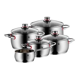 Topfset 5-teilig  Quality One ¦ silber ¦ Edelstahl  - Möbel Kraft