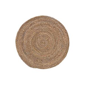 1x Placemats Rond Bruin Rotan 38 Cm - Placemats