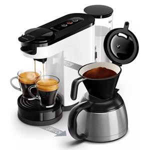 Philips Senseo Kaffeepadmaschine SENSEO Switch HD6592/04, 1l Kaffeekanne, inkl. Kaffeepaddose im Wert von 9,90 € UVP