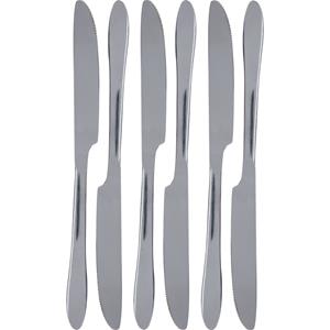 6x Dinermessen Tafelbestek Rvs 23,5 Cm essen