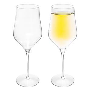 Secret de Gourmet Set Van 2x Grote Wijnglazen Voor Rode Wijn Rhone 740 Ml Van Glas - Wijnglazen