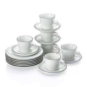 ARZBERG Kaffeeservice »Cucina Colori Black 18-tlg.« (18-tlg), Porzellan