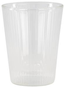 HEMA Dubbelwandig Glas Streep Reliëf 200ml