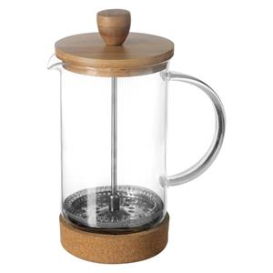 Secret de Gourmet French Press Cafetiere - Glas/bamboe - 600 Ml - Cafetiere