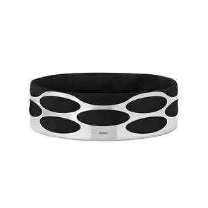 Stelton Brotkorb »Embrace Matt Schwarz«, Baumwolle, Edelstahl, (1-tlg)