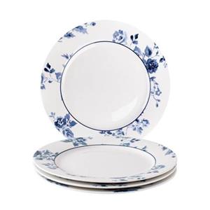 LAURA ASHLEY BLUEPRINT COLLECTABLES Dessertteller »China Rose«, (4 St), Porzellan, Ø 20 cm