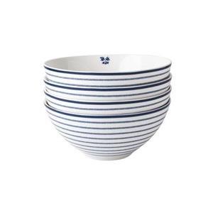 LAURA ASHLEY BLUEPRINT COLLECTABLES Schale »Candy Stripe«, Porzellan, (Set, 4-tlg), Ø 16 cm