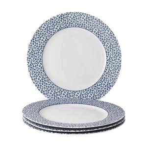 LAURA ASHLEY BLUEPRINT COLLECTABLES Speiseteller »Floris«, (4 St), Porzellan, Ø 26 cm