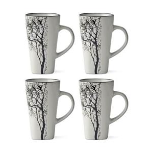 Villa Collection Hela espresso kopjes beige - set van 4