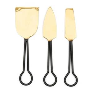 Rivièra Maison Maison Bestek Classic Cheese Goud - Set 3 Stuks