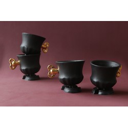 Jasmin Djerzic Robocup set van 2 - Zwart + 24k Goldluster