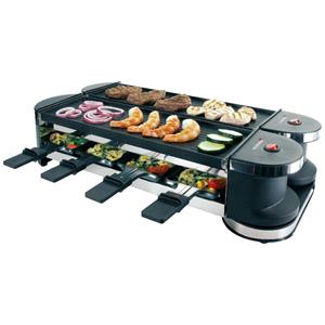 45072 Gourmetstel 8 pannen, Anti-aanbaklaag, Controlelampje Zwart
