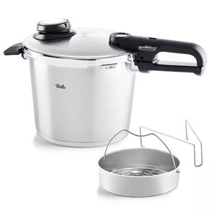 Fissler Schnellkochtopf »Vitavit Premium 22 cm, 6 L«, Edelstahl 18/10, mit gelochtem Einsatz