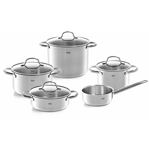 Fissler Topf-Set »San Francisco«, Edelstahl 18/10, (Set, 5-tlg), mit Stielkasserolle