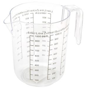 Maatbeker 1 liter transparant