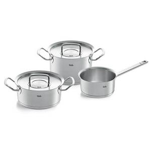 Fissler Topf-Set »ORIGINAL-PROFI COLLECTION Edelstahl-Topfset«, Edelstahl 18/10, (1-tlg), mit breitem Schüttrand, Kaltmetallgriffen. Made in Germany