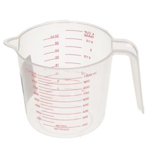 Merkloos Voordelige kunststof maatbeker 1 liter/1000 ml -