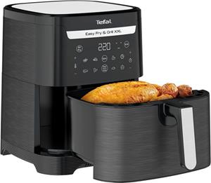 Tefal Heißluftfritteuse EY8018 Easy Fry & Grill XXL, 1680 W, 2-in-1 Technologie (Heißluftfritteuse und Grill), Flexcook-Einsatz für 2 Speisen gleichzeitig, gesunde Fritteuse ohne &Oum