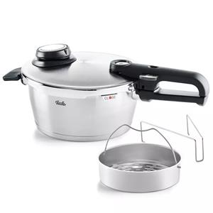 Fissler Schnellkochtopf »Vitavit Premium 22 cm, 3.5 L«, Edelstahl 18/10, mit gelochtem Einsatz