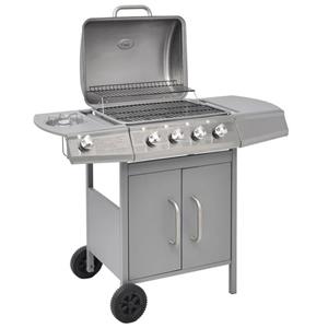 VIDAXL Gasgrill »Gasgrill 4+1 Brenner Silbern«