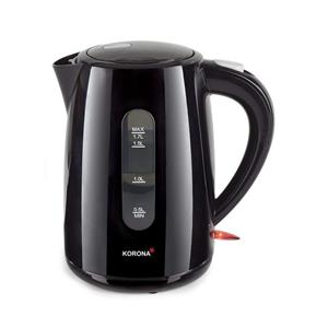 Korona Wasserkocher 20130, Schwarz 1,7 Liter 2200W 360° Basisstation kabellos