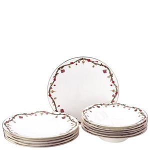 Hutschenreuther Tafelservice »Nora Christmas Set 12-tlg.« (12-tlg), Fine China-Porzellan