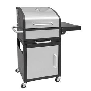 Grillchef Holzkohlegrill » Holzkohlegrillwagen silber/schwarz Style 11517«