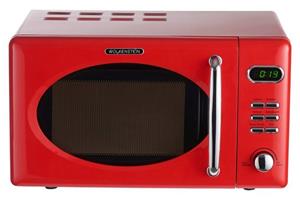 Wolkenstein Mikrowelle  MW720 FRW Mikrowelle rot RETRO 700Watt 20l nostalgie, 20,00 l, Retro Design