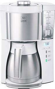 Melitta Filterkaffeemaschine LOOK Therm Timer 1025-17 weiß, 1,25l Kaffeekanne, Papierfilter 1x4