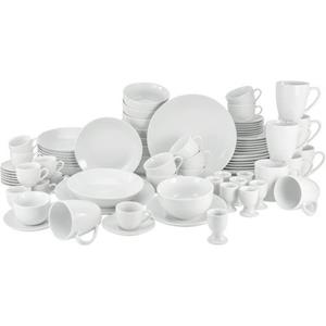 Creatable Kombiservice Luna Porzellan weiß