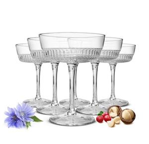 Sendez Martiniglas »6 Margarita Gläser Marguerita Margarita Bargläser Cocktailgläser Margaritagläser Relief«, Glas