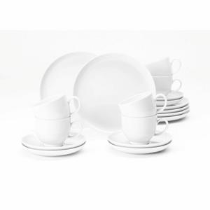 Seltmann Weiden Kaffeeservice »Lido 18-tlg. Rund Weiß« (18-tlg), Porzellan