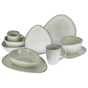 Creatable Kombiservice Cloudy Steinzeug weiß