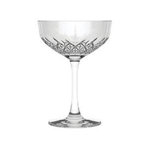 Pasabahce Champagneglazen Timeless - goud - 4x - 250 ml - kristalglas - coupe glazen -