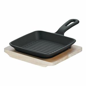 Schulte-Ufer Grillpfanne »Rustika Mini 13 x 13 cm«, Gusseisen (1-tlg), induktionsgeeignet