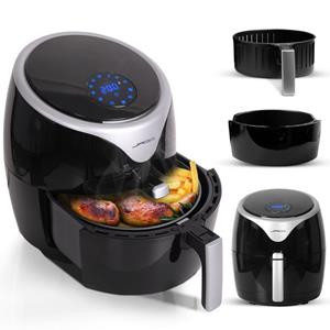 Jago- Airfryer, heteluchtfriteuse, 5,5 L, LED Display met timer