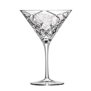 Martiniglas »Cocktailglas Martiniglas Sunrose (17,5 cm) - Kristallglas mundgeblasen · von Hand geschliffen«
