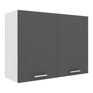 VCM Küchenschrank Breite 80 cm Holztür Hängeschrank Küche Küchenmöbel Esilo weiß