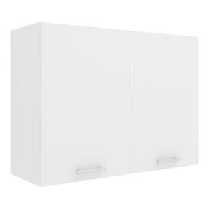 VCM Küchenschrank Breite 80 cm Holztür Hängeschrank Küche Küchenmöbel Esilo weiß