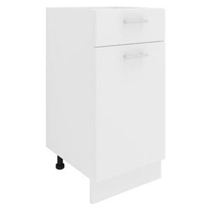 VCM Küchenschrank Breite 40 cm Schublade Unterschrank Küche Küchenmöbel Esilo weiß