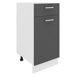 VCM Küchenschrank Breite 40 cm Schublade Unterschrank Küche Küchenmöbel Esilo weiß