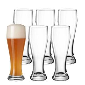 Leonardo Bierglas »Weizenbierglas 0,5l Biergläser 500 ml 6er Set«, Glas